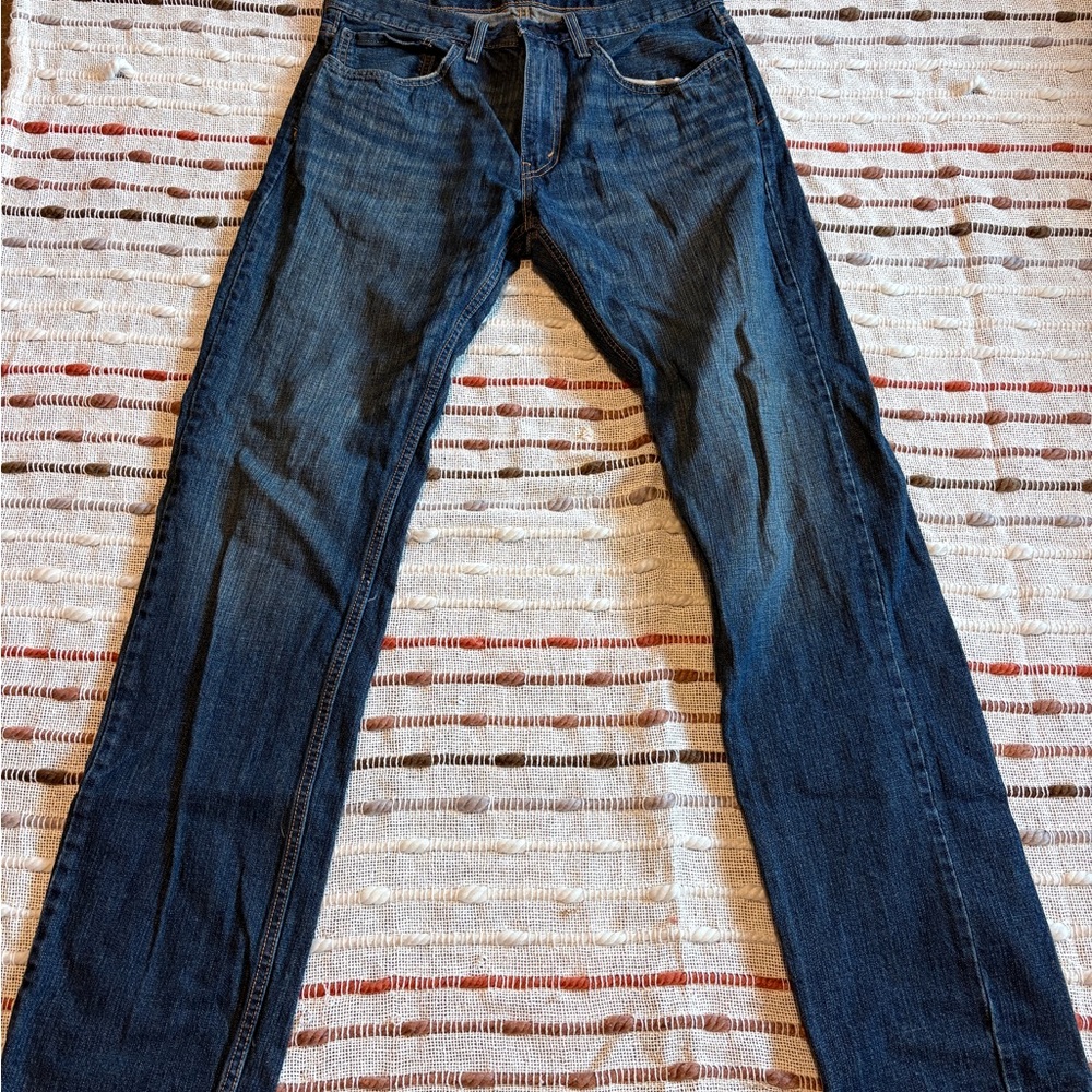 Levi's Dark Blue Straight Jeans